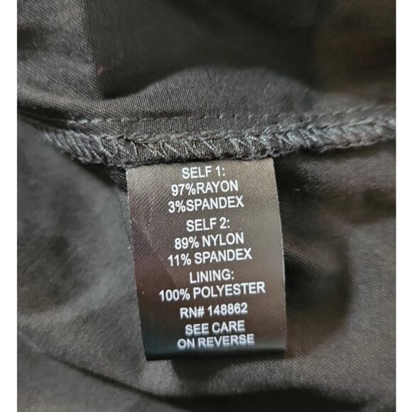 Torrid 2 Black Challis Cold Shoulder Lace Sleeve Hi-Lo Dress 2X 18 20 - Picture 12 of 14